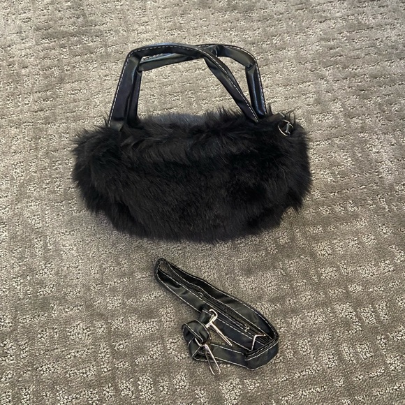 small fur handbag